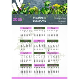 CALENDRIER SOUPLE A4 - 2025