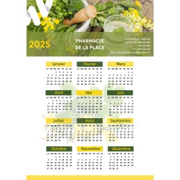 CALENDRIER SOUPLE A4 - 2025